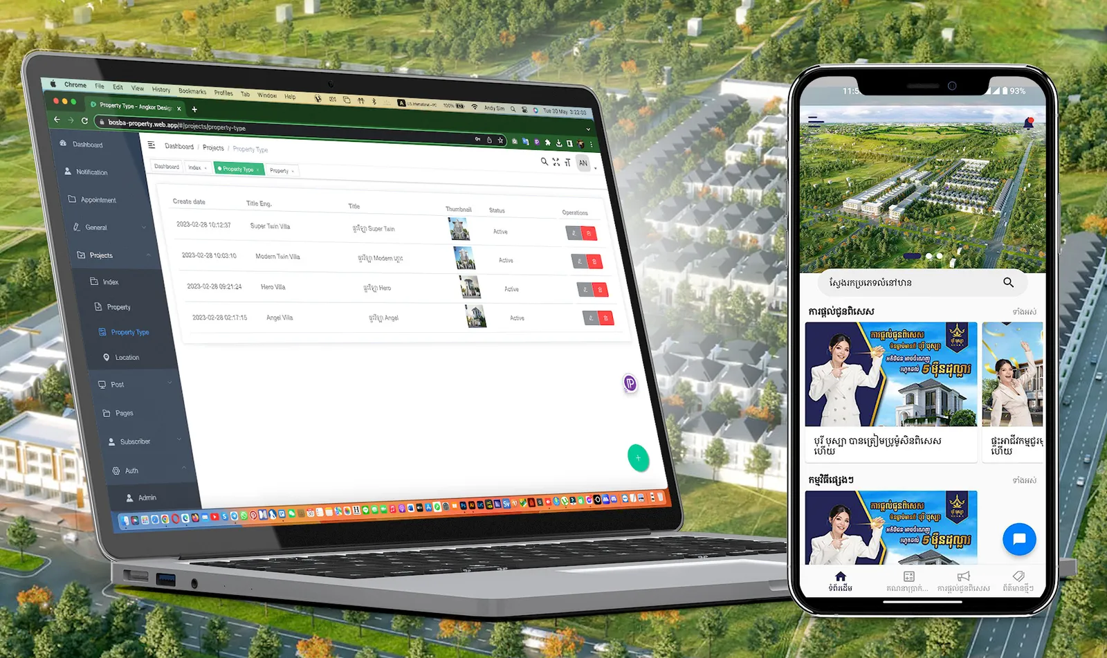 Bosba Property Mobile App & Website