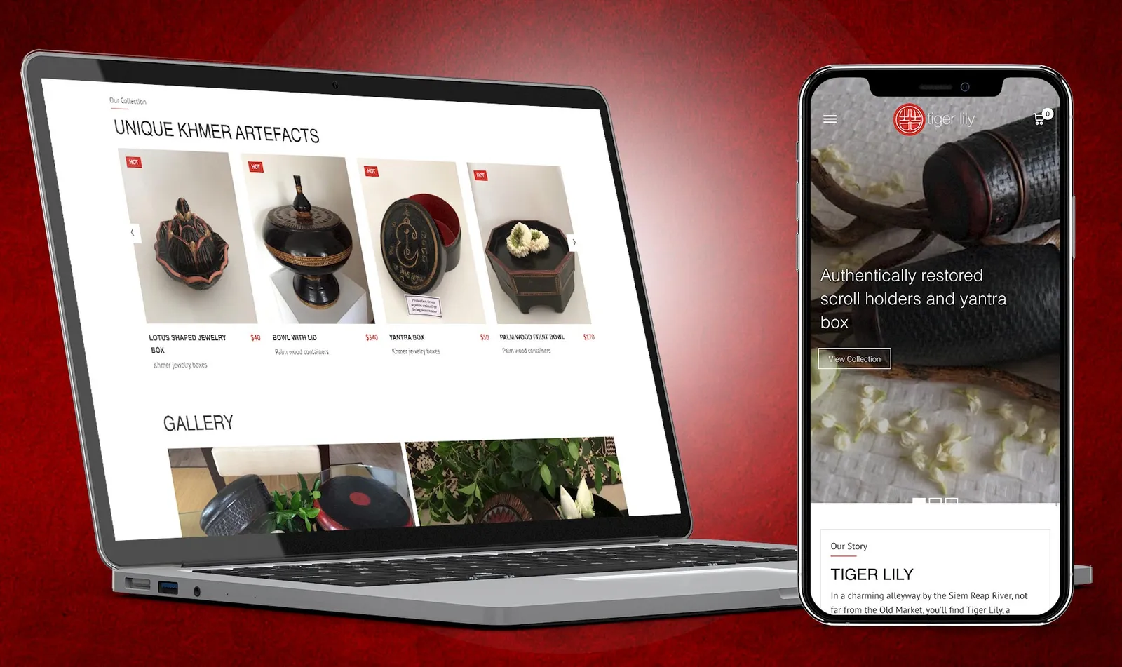 Tiger Lily E-Commerce Website in Siem Reap