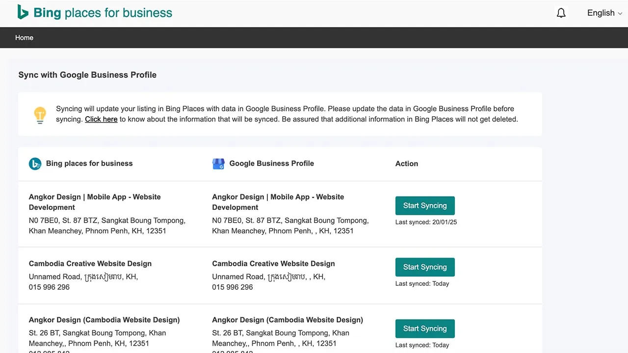 Bing Places for Business for Your Online Listing