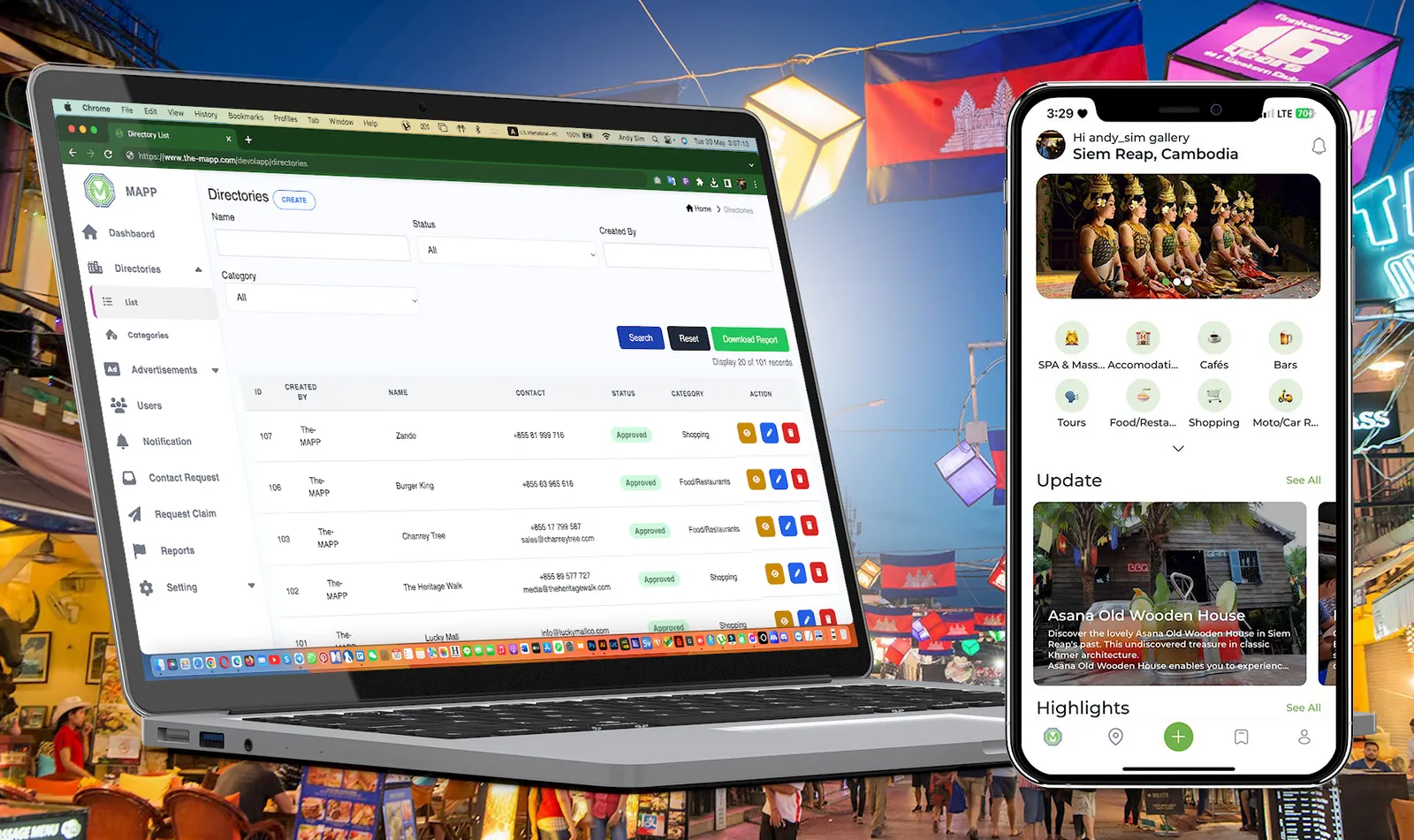 mApp Mobile Cambodia Listing Directory